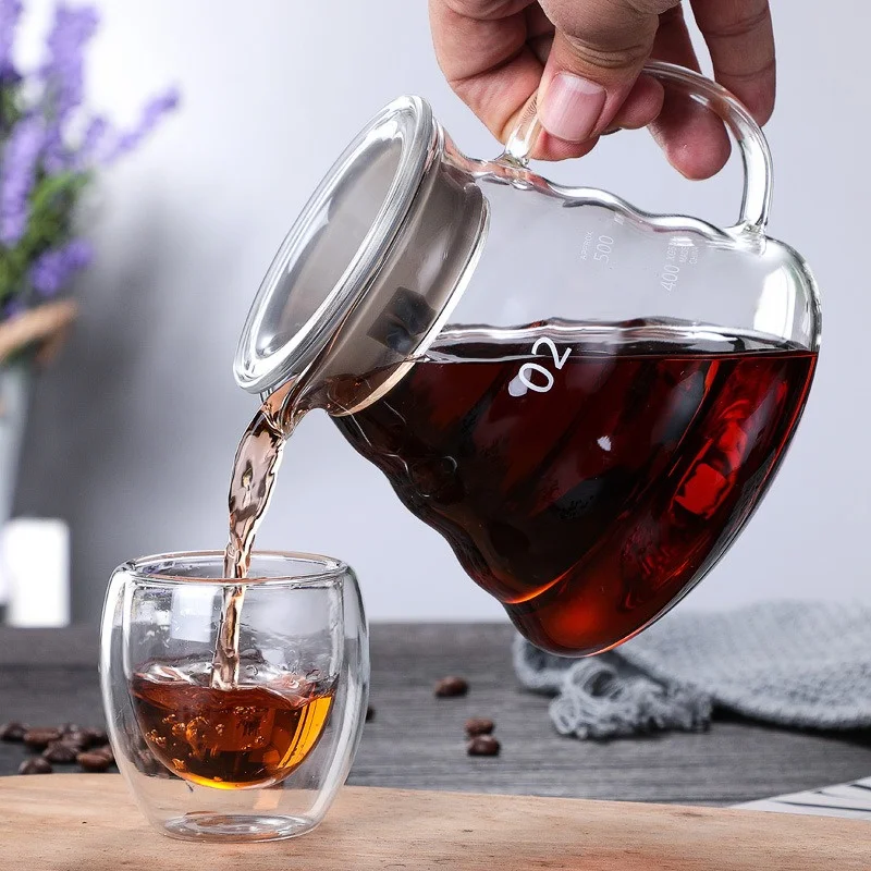 Hero Coffee Equipment - قارورة قهوة يدوية مع أغطية ،