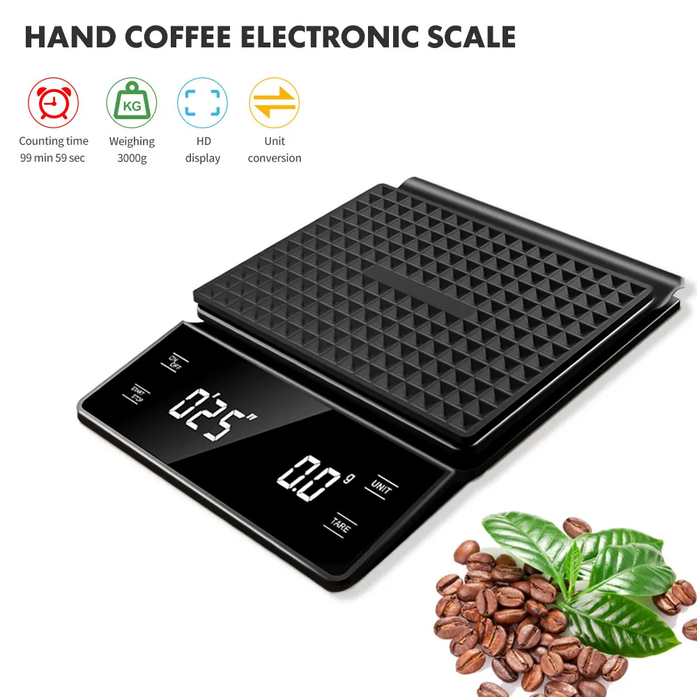 Scale Drip Timer - ميزان قهوة رقمي متعدد الوظائف بسعة