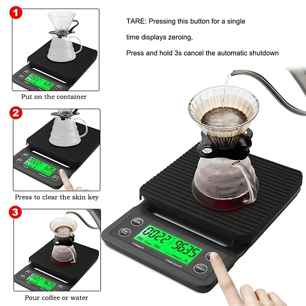 أدوات مطبخ: ميزان قهوة رقمي مت - مراجعة Scale Drip Timer وسعره