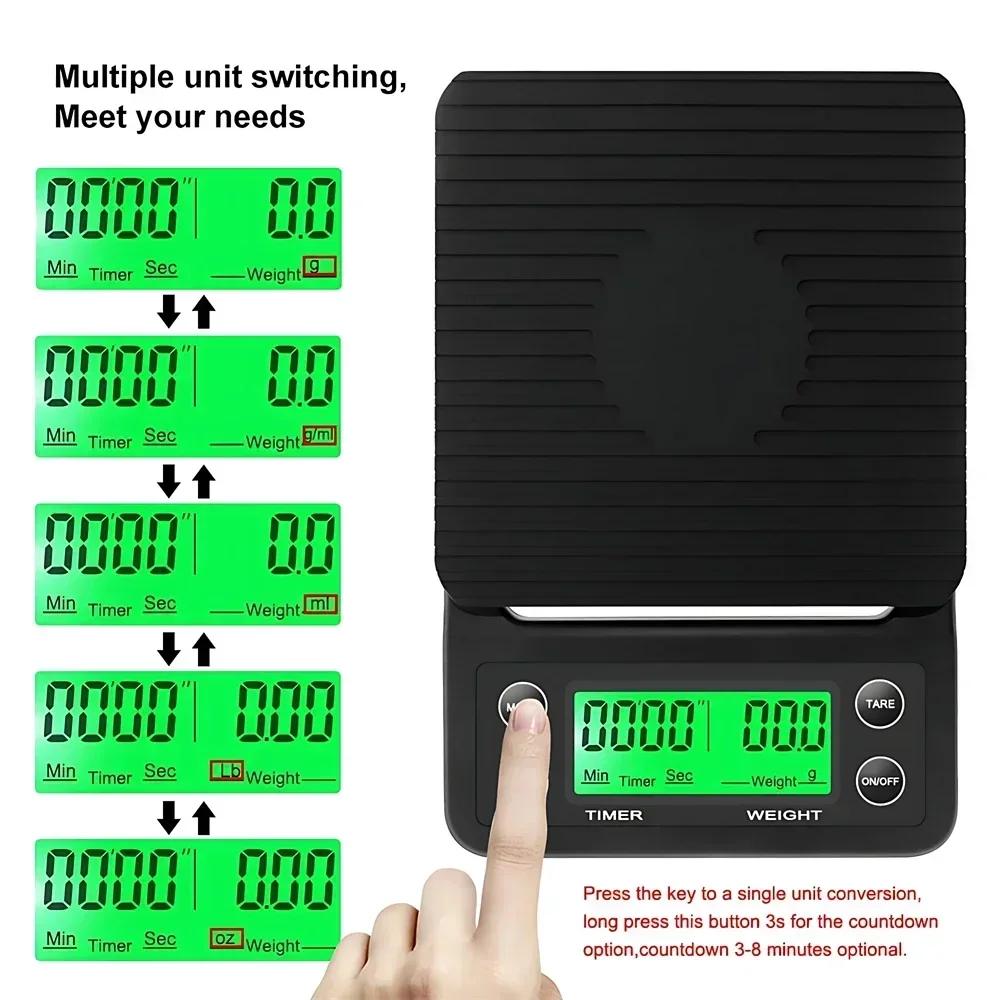 أدوات مطبخ: ميزان قهوة رقمي مت - مراجعة Scale Drip Timer وسعره