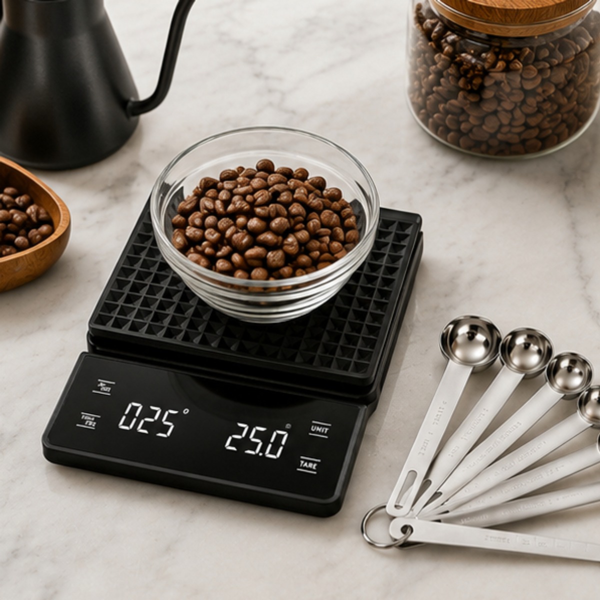 ميزان قهوة رقمي متعدد الوظائف  - مراجعة Scale Drip Timer وسعره
