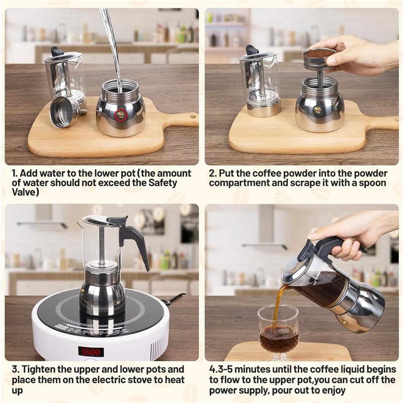 وعاء موكا زجاجي شفاف من ABUI ب - مراجعة Hero Coffee Equipment وسعره